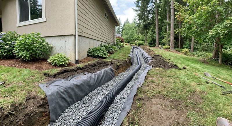 Underground Drain Installation in Tuscaloosa, AL